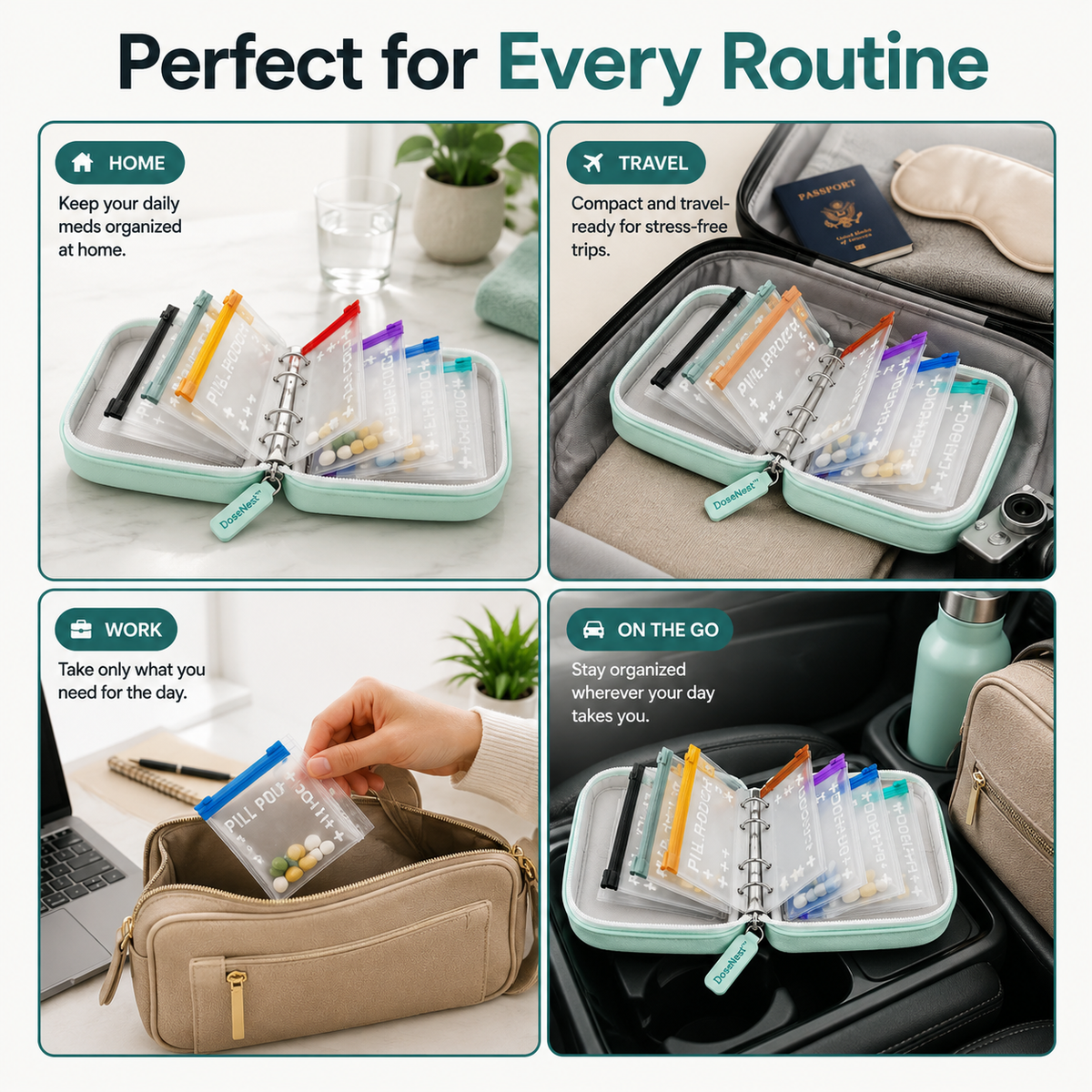 Luvola MediMate™ - Weekly  Pill Organizer