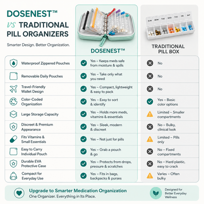 Luvola MediMate™ - Weekly  Pill Organizer