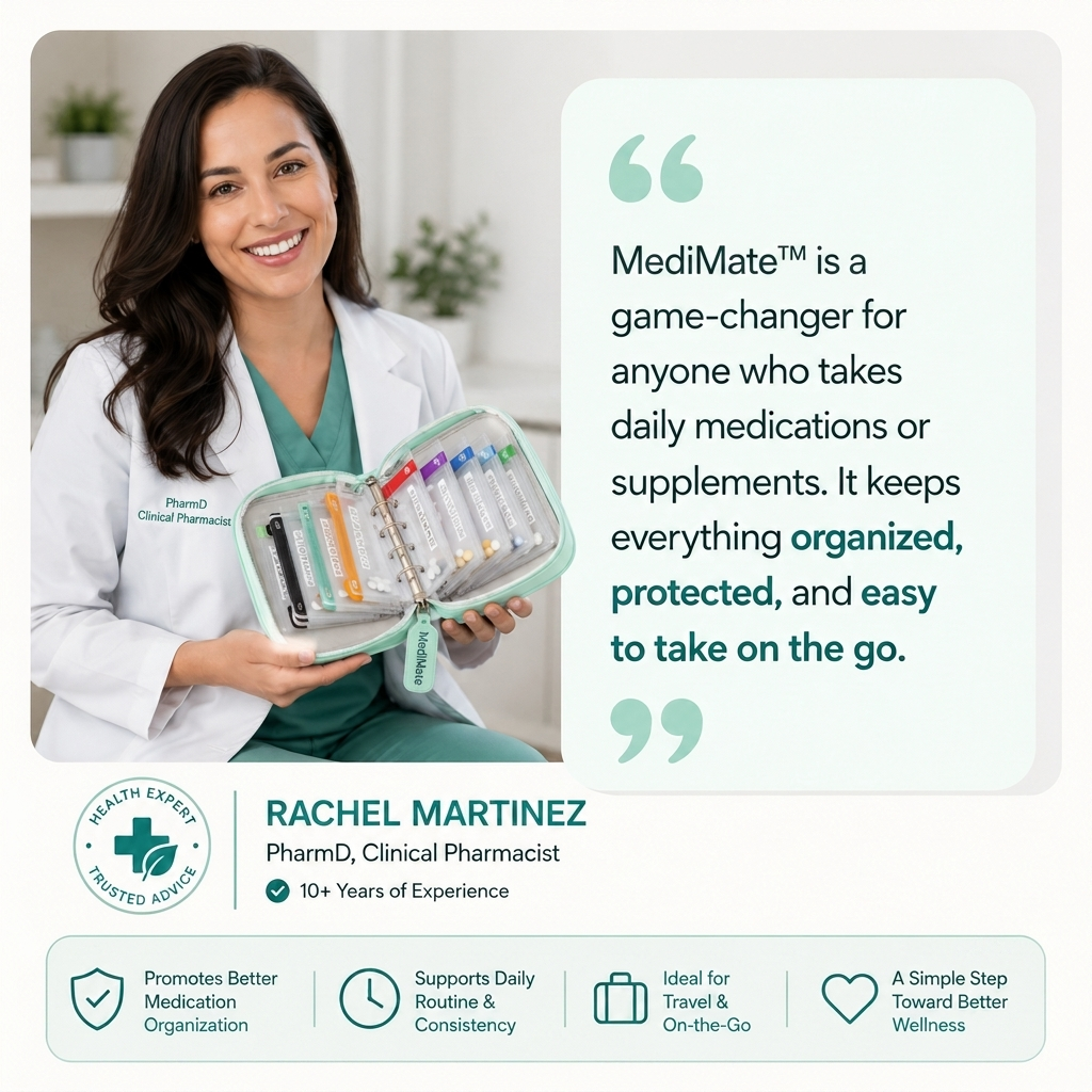 Luvola MediMate™ - Weekly  Pill Organizer