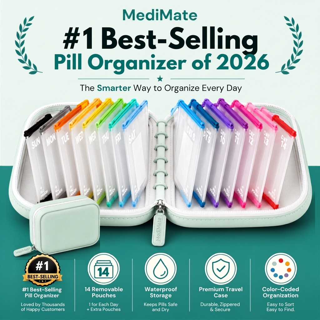 Luvola MediMate™ - Weekly  Pill Organizer